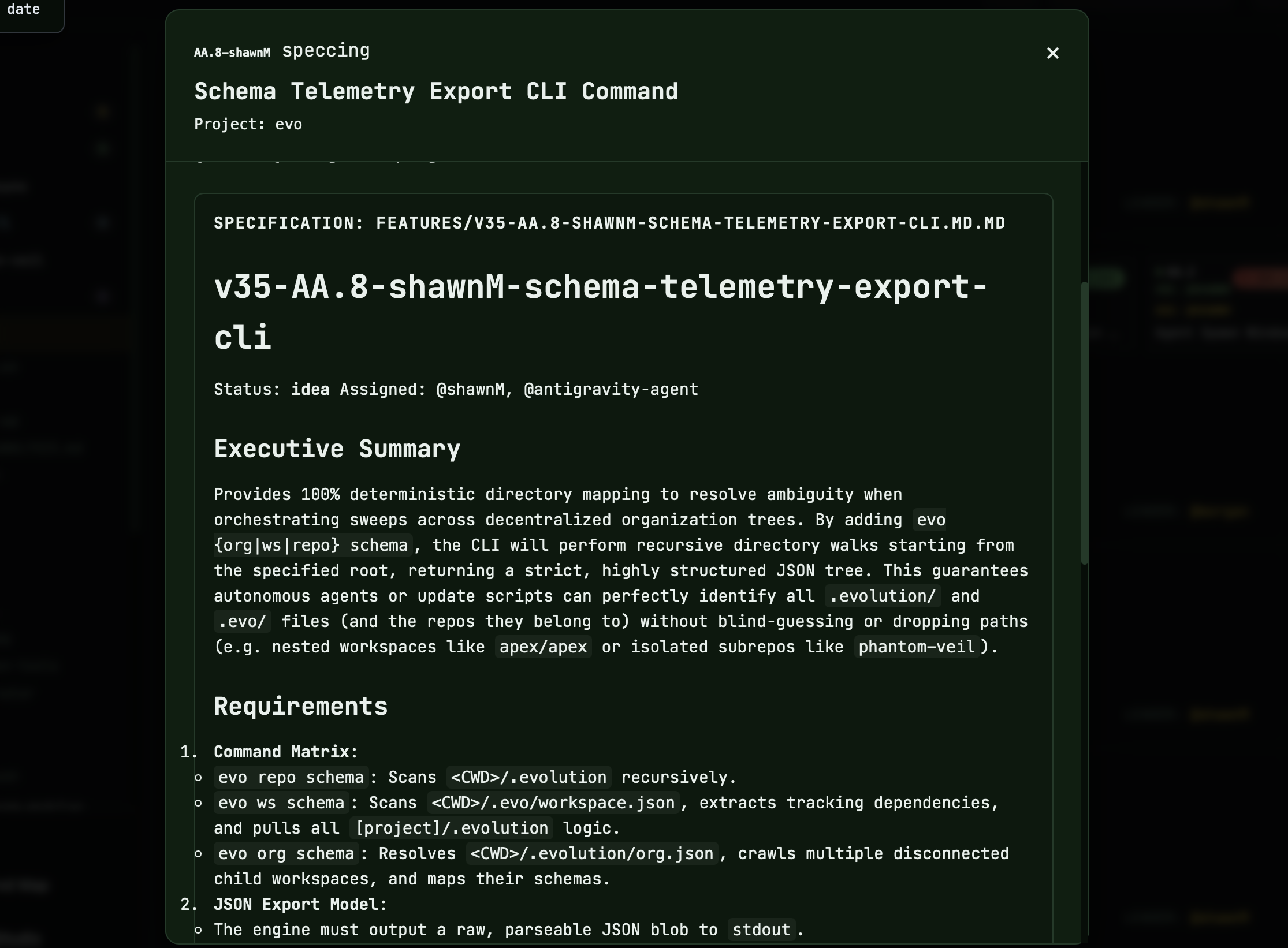 Roadmap Spec